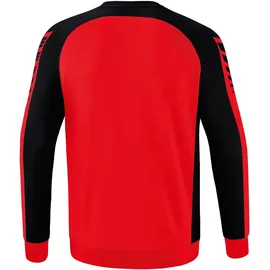 Erima Six Wings Sweatshirt rot/schwarz XL