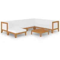 vidaXL 8-tlg Garten-Lounge-Set mit Kissen Massivholz Akazie