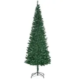 Homcom Weihnachtsbaum 2,1 m, Christbaum mit Ständer, 631 Äste, PVC Grün, Ø81 cm für festliche Dekoration Aosom.de