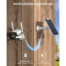 Reolink 6MP Überwachungskamera Aussen Akku mit 180° Paranoma, WLAN Kamera Outdoor mit 2,4&5GHz WiFi, KI-Erkennung, Bewegungsausgelöste