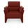 DOMO collection Sessel Pina Mikrofaser 99 x 95 x 88 cm rot