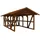 SKANHOLZ Skan Holz Schwarzwald Einzel 4,24 x 7,72 m nussbaum inkl. Abstellraum