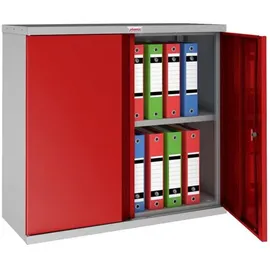 Phoenix Stahlschrank SCL0891GRK grau, rot 91,5 x 37,0 x 83,0 cm, zerlegt
