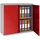 Phoenix Stahlschrank SCL0891GRK grau, rot 91,5 x 37,0 x 83,0 cm, zerlegt