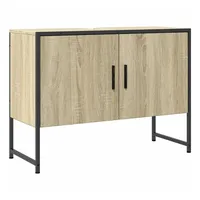 VidaXL Waschbeckenunterschrank Sonoma-Eiche 80x33x60 cm Holzwerkstoff