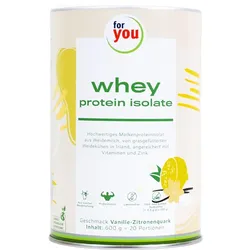 For You Whey Protein Isolate Vanille-zitronenquark