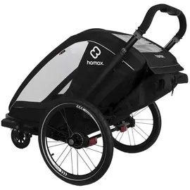 Hamax Breeze 2 Sitzer Kinderanhänger schwarz