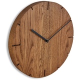 Natuhr Funkwanduhr Natuhr Funk Wanduhr Holz Solide Massivholz puristisch, modern