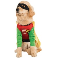 Official Rubie's DC Comic Robin Teen Titans Kostüm für Hunde, Superhelden-Geschenk, Größe L