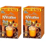 MOKATE® NYCOFEE 3in1 Instantkaffee Classic | 10 Sticks x 14g | Geschmack: Salted Caramel | Instant Kaffee Getränkepulver aus löslichem Bohnenkaffee Smooth & Creamy Pulver Getränke Cremiger