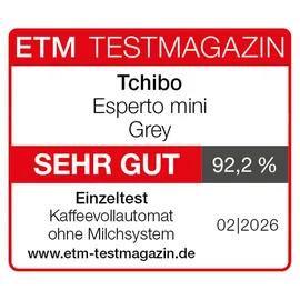 Tchibo Esperto mini Kaffeevollautomat Grau inkl. Kaffeeprobierset