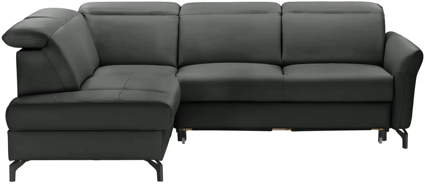 Primo Ecksofa  Basel ¦ schwarz ¦ Maße (cm): B: 243 H: 100 T: 200.0