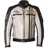 Helstons Indy Lederjacke Schwarz/Weiß/Gelb L