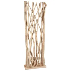 Trennzeichen Romimex natürlich Teakholz 60 x 180 x 15 cm