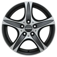 Ronal R55 SUV 9x19 ET40 5x120 82, mattschwarz-frontkopiert