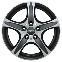 Ronal R55 SUV 9x19 ET40 5x120 82, mattschwarz-frontkopiert