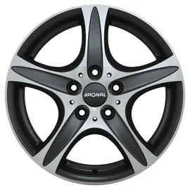Ronal R55 SUV 9x19 ET40 5x120 82, mattschwarz-frontkopiert