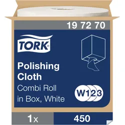 Tork Poliertücher Weiß W1/2/3, Professionelle Qualität, 1 × 450 Tücher, 197270