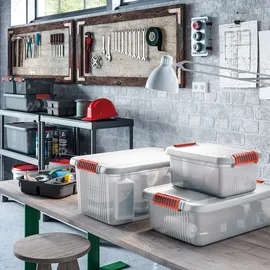 KIS Aufbewahrungsbox K Latch L 28 x 39 x 59 cm 1-tlg. transparent-orange