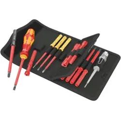 Wera VDE-Wechselklingen mit Handhalter, Kraftform Kompakt VDE 18 Universal 1 Tool Finder, 18-teilig