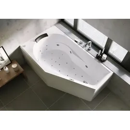 Riho Yukon Eck-Badewanne, mit Bliss-System, Einbau, 1-Sitzer, 160x90x48cm, 175 Liter, weiß, B009011005, Ausführung: Version rechts