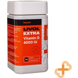 LIVOL EXTRA Vitamin D 4000IU 120 Tabletten Ergänzung zur Unterstützung des Im...