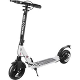 Nils Extreme Offroad Roller mit Großen Luftreifen Cityroller mit pneumatischen Rädern – Höhenverstellbarer Lenker - Schwarz und Weiß