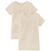 hessnatur Kurzarmhemd PureNature 2er-Set in natur | Gr.: 98/104