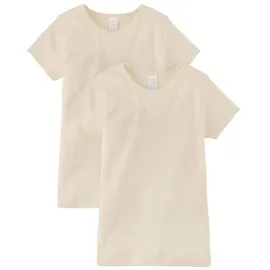 hessnatur Kurzarmhemd PureNature 2er-Set in natur | Gr.: 98/104