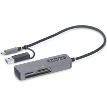 Startech Fcreadmicro3v2 (USB 3.0, USB-C), Speicherkartenlesegerät, Grau