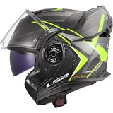 LS2 LS2, Modularer Motorradhelm ADVANT X CARBON FUTURE II Gloss H-V Yellow, 3XL