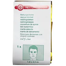 NOBAMED Rettungsdecke 210CM x 160CM Erwachsene