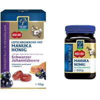 Manuka Health Set - Manuka Honig MGO 400+ (500g) & Schwarze Johannisbeere Lutschbonbons (100 g)