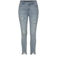 Buffalo Destroyed-Jeans Damen blue-washed Gr.34