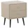 Beliani Nachttisch Essonne 41 x 48 x 56 cm Beige