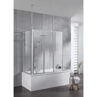 WELLTIME »Summer 3-teilig + feste Seitewand«, Deckenhöhe bis 240cm
