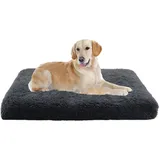 XIEMINLE Mittelgroßes Hundebett, beruhigende Hundematte, waschbare Hundekäfig-Matratze, Hundekissen mit abnehmbarem Bezug für große, mittelgroße und kleine Hunde, orthopädisches Hundekissen,