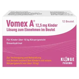 Klinge Pharma Vomex A 12,5 mg Kinder Lsg.z.Einnehmen im Beutel