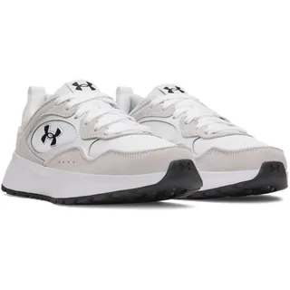 Under Armour "UA W MIRAGE SPORT", Damen, Gr. 38, weiß, halo gray, schwarz, Leder, Synthetik, Textil, Schuhe Sneaker