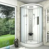 SeniorBad Duschkabine Fertigdusche Dusche Komplettkabine D10-10T0 90x90 cm ohne 2K Scheiben Versiegelung