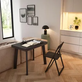 SKRAUT HOME Ausziehtisch 222 x 73 x 90 cm schwarz
