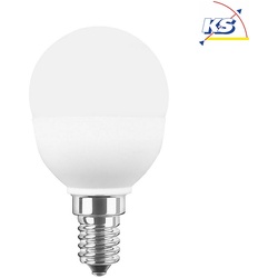 HWH LED MiniGlobe SMD Essential G45, E14, 5.5W 2700K 470lm 160°, weiß / matt BLU-47664