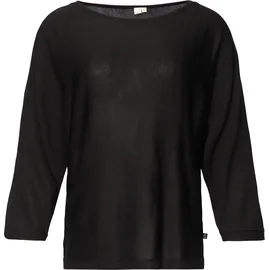 QS Strickpullover mit Fledermausärmeln Schwarz S