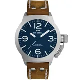TW STEEL TW-Steel CS102 Canteen Herrenuhr 45mm 10ATM - Silber/Blau/Braun
