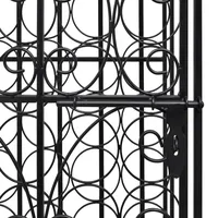 vidaXL Weinregal Flaschenregal 47 x 35 x 111 cm Schwarz