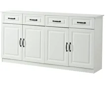 stilvora Sideboard 160 x 80 x 35 cm Weiß