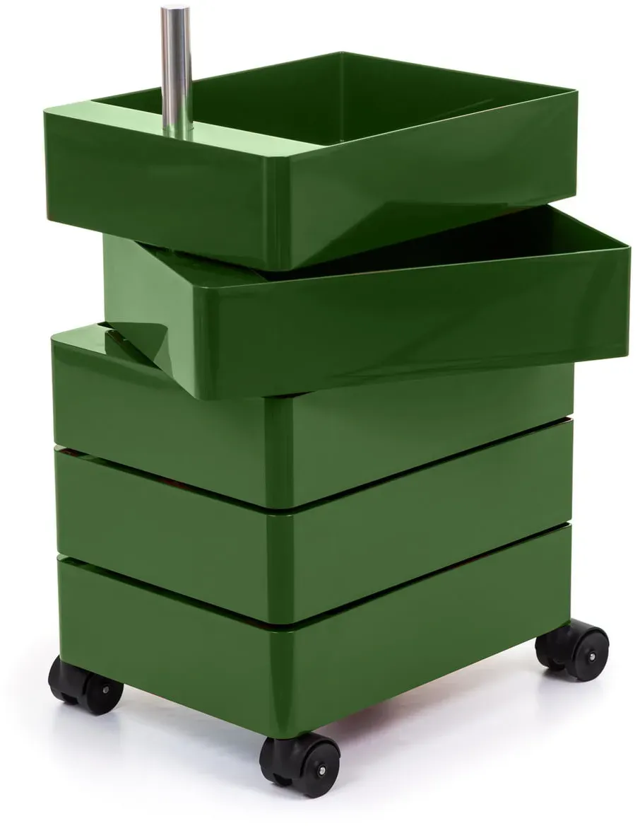 Magis 360° Rollcontainer mit 5 Fächer, grün