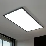 LINDBY LED Panel Nelios Lindby, dimmbar, schwarz, für Wohn- / Esszimmer, Aluminium, Modern, LED Panel - 120 cm - 60 cm - 5.2 cm