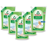 5 x Frosch Aloe Vera Waschmittel a 1440ml │ bis zu 120 Waschladungen │ Bio