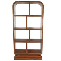 Casa Padrino Art Deco Bücherregal Mahagoni - Artdeco Bücher Schrank Regalsystem Möbel Antik Stil